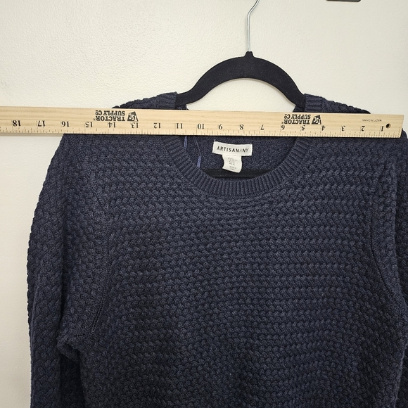 Artisan NY Cozy Knit Womens Sweater in Navy size XL - Picture 7 of 9